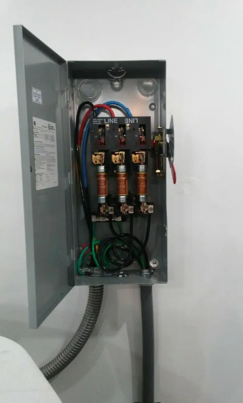 Three-phase disconnect switch installed for Electrical Wiring & Rewiring in Foothill Farms