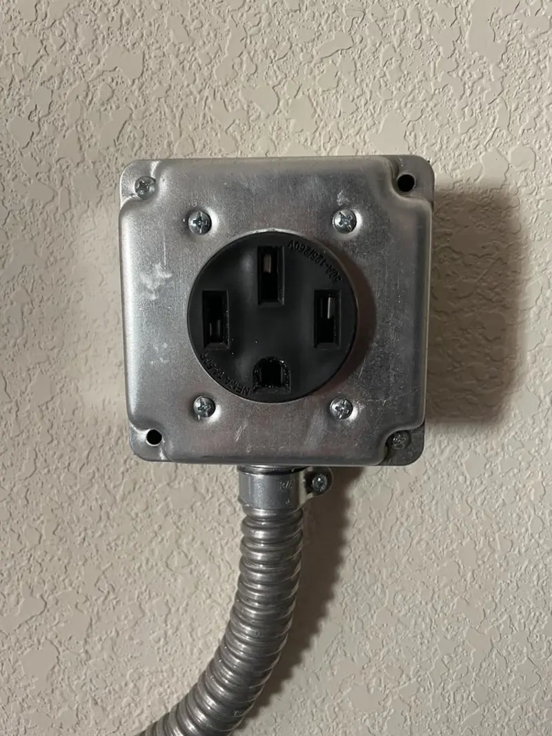 NEMA 14-50 outlet installed for Electrical Panel Upgrade in Foothill Farms